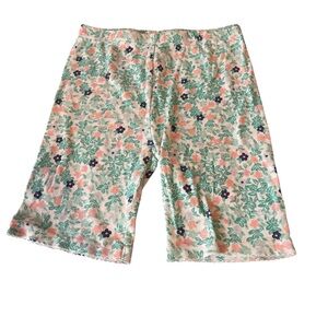 Carter's Floral Bike Shorts - Pink, Green & Navy
